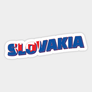 Slovakia Vintage style retro souvenir Sticker